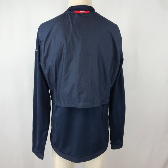 NIKE NFL ~ MENS MEDIUM ~ NAVY BLUE NEW ENGLAND PATRIOTS FULL ZIP JACKET - Picture 5 of 9